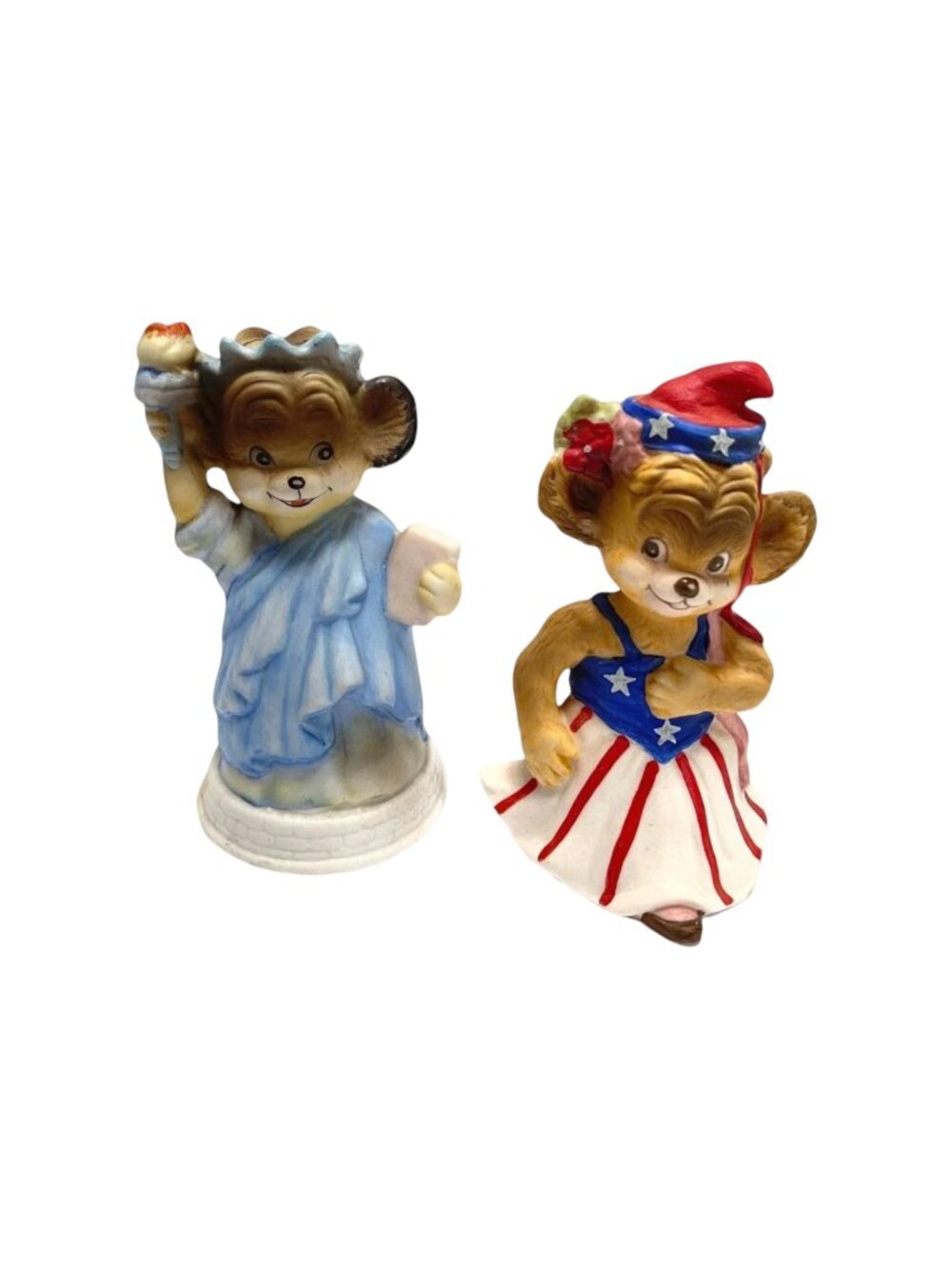 Eaton Punkinhead Holiday Bells Lot 2  Liberty Fourth of July USA 3.5 in Tall